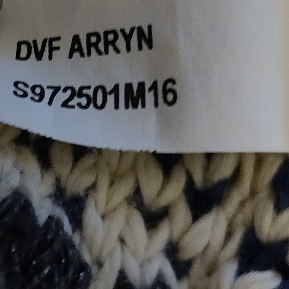 Diane von Furstenberg Arryn Metallic Sweater Tunic SIZE SMALL - Picture 7 of 10